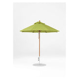 7.5 Ft Octagonal Frankford Patio Umbrella- Pulley Lift- Wood Grain Frame