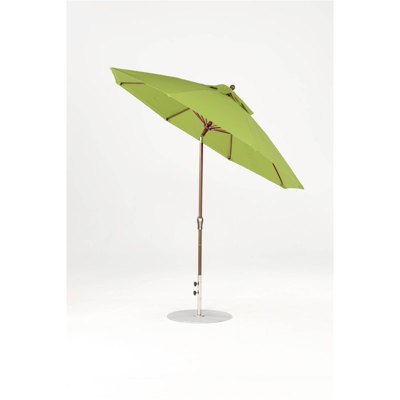 9 Ft Octagonal Frankford Patio Umbrella- Crank Auto-Tilt- Matte Bronze Frame