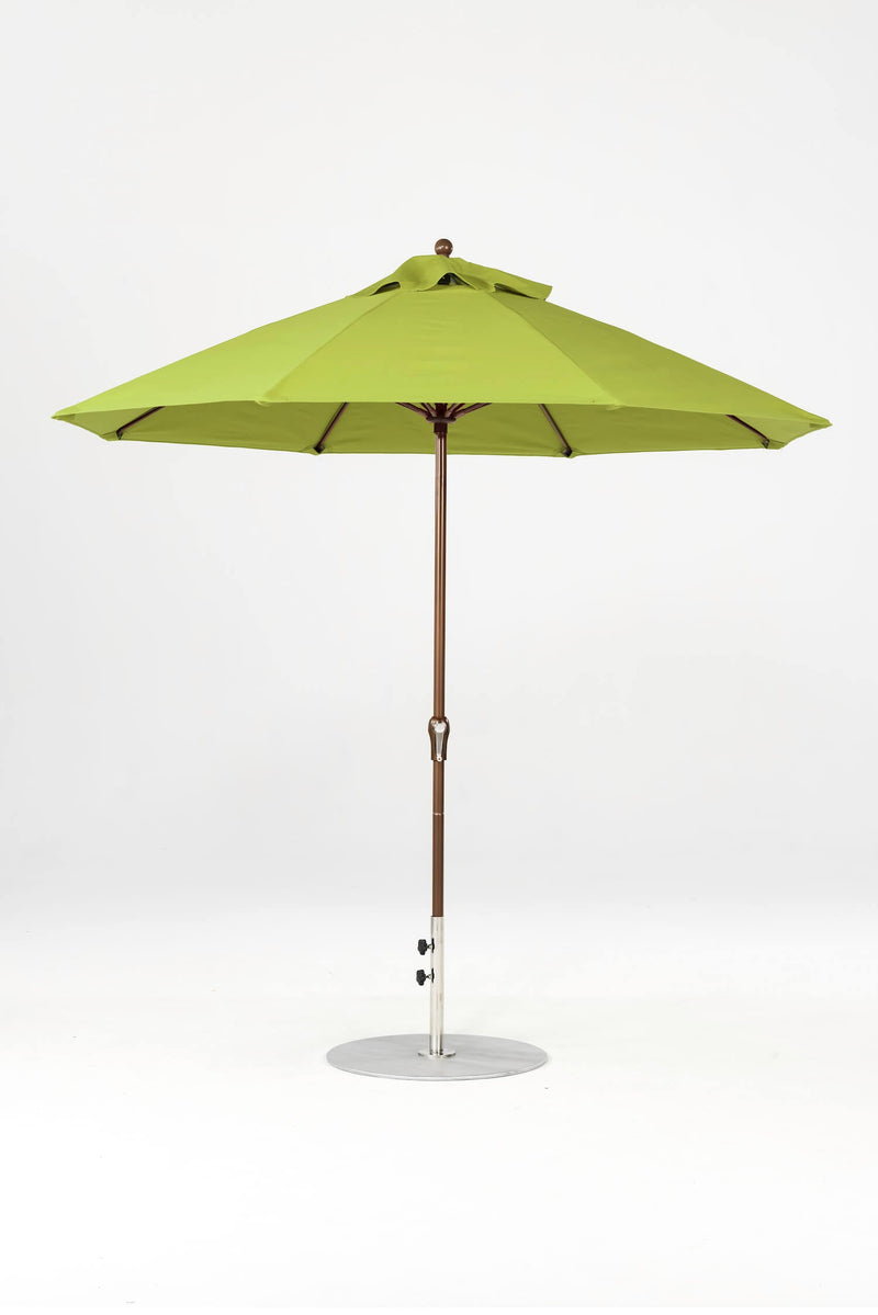 9 Ft Octagonal Frankford Patio Umbrella- Crank Lift- Matte Bronze Frame