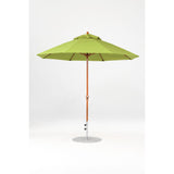 9 Ft Octagonal Frankford Patio Umbrella- Crank Lift- Wood Grain Frame