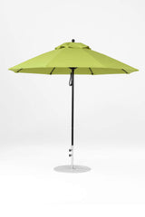 9 Ft Octagonal Frankford Patio Umbrella- Pulley Lift- Matte Black Frame