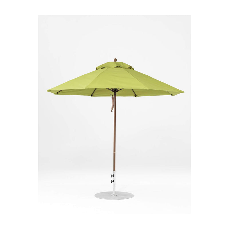 9 Ft Octagonal Frankford Patio Umbrella- Pulley Lift- Matte Bronze Frame