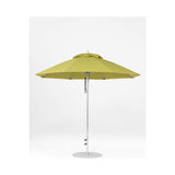 9 Ft Octagonal Frankford Patio Umbrella- Pulley Lift- Matte Silver Frame