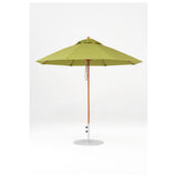 9 Ft Octagonal Frankford Patio Umbrella- Pulley Lift- Wood Grain Frame