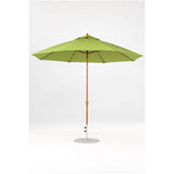 11 Ft Octagonal Frankford Patio Umbrella- Crank Lift- Wood Grain Frame