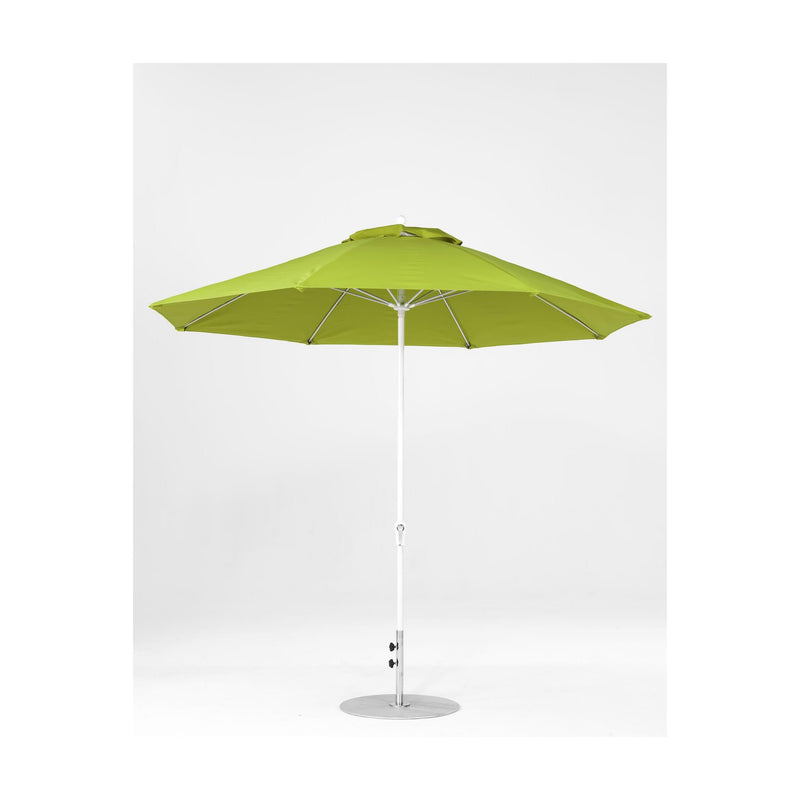 11 Ft Octagonal Frankford Patio Umbrella- Crank Lift- Matte White Frame