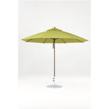 11 Ft Octagonal Frankford Patio Umbrella- Pulley Lift- Matte Bronze Frame
