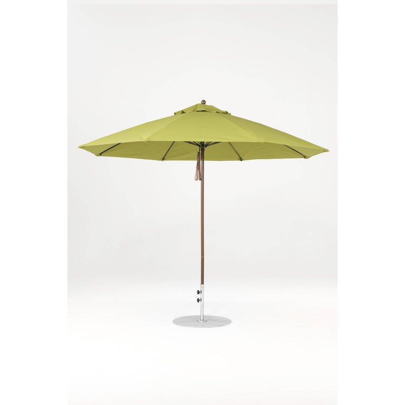 11 Ft Octagonal Frankford Patio Umbrella- Pulley Lift- Matte Bronze Frame