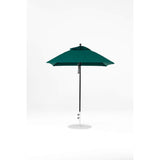 6.5 Ft Square Frankford Patio Umbrella- Pulley Lift- Matte Black Frame