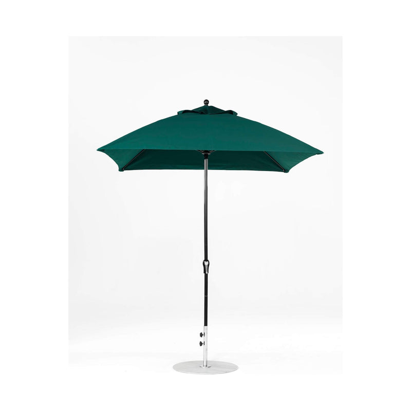 7.5 Ft Square Frankford Patio Umbrella- Crank Lift- Matte Black Frame