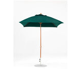 7.5 Ft Square Frankford Patio Umbrella- Crank Lift- Wood Grain Frame