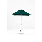 6.5 Ft Square Frankford Patio Umbrella- Crank Lift- Wood Grain Frame