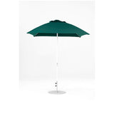 7.5 Ft Square Frankford Patio Umbrella- Crank Lift- Matte White Frame