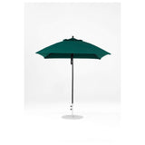 7.5 Ft Square Frankford Patio Umbrella- Pulley Lift- Matte Black Frame