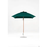 7.5 Ft Square Frankford Patio Umbrella- Pulley Lift- Wood Grain Frame