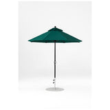 7.5 Ft Octagonal Frankford Patio Umbrella- Crank Lift- Matte Black Frame