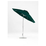 9 Ft Octagonal Frankford Patio Umbrella- Crank Auto-Tilt- Polished Silver Anodized Frame