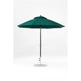9 Ft Octagonal Frankford Patio Umbrella- Crank Lift- Matte Black Frame