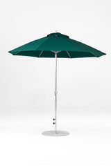 9 Ft Octagonal Frankford Patio Umbrella- Crank Lift- Matte Silver Frame