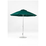 9 Ft Octagonal Frankford Patio Umbrella- Crank Lift- Polished Silver Anodized Frame