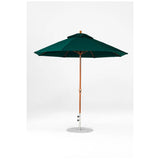 9 Ft Octagonal Frankford Patio Umbrella- Crank Lift- Wood Grain Frame