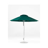 9 Ft Octagonal Frankford Patio Umbrella- Pulley Lift- Matte Silver Frame