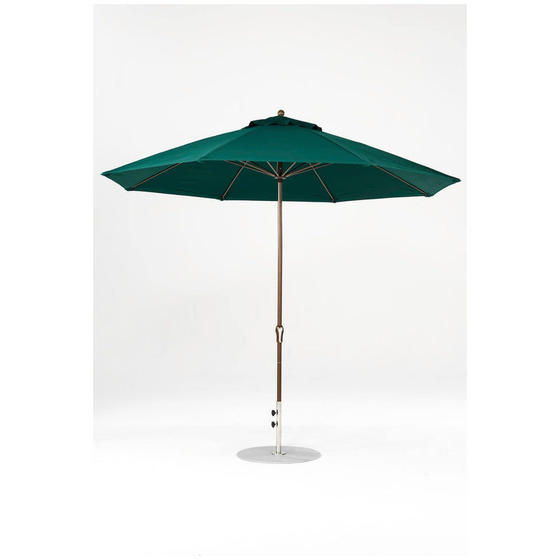 11 Ft Octagonal Frankford Patio Umbrella- Crank Lift- Matte Bronze Frame