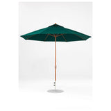 11 Ft Octagonal Frankford Patio Umbrella- Crank Lift- Wood Grain Frame