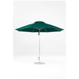 11 Ft Octagonal Frankford Patio Umbrella- Pulley Lift- Matte Silver Frame