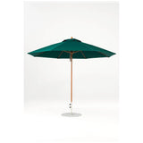 11 Ft Octagonal Frankford Patio Umbrella- Pulley Lift- Wood Grain Frame