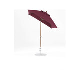 6.5 Ft Frankford Square Patio Umbrella- Crank Auto-Tilt- Matte Bronze Frame