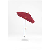 6.5 Ft Frankford Square Patio Umbrella- Crank Auto-Tilt- Wood Grain Frame