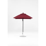 6.5 Ft Square Frankford Patio Umbrella- Pulley Lift- Matte Black Frame