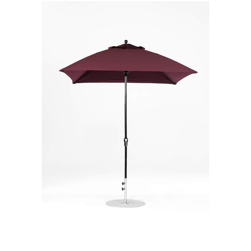 7.5 Ft Square Frankford Patio Umbrella- Crank Lift- Matte Black Frame