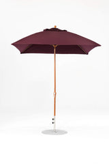 7.5 Ft Square Frankford Patio Umbrella- Crank Lift- Wood Grain Frame