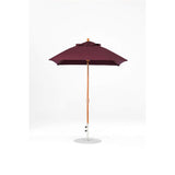 6.5 Ft Square Frankford Patio Umbrella- Crank Lift- Wood Grain Frame