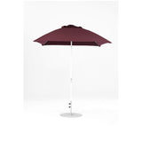 7.5 Ft Square Frankford Patio Umbrella- Crank Lift- Matte White Frame