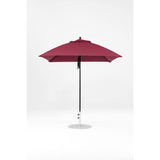 7.5 Ft Square Frankford Patio Umbrella- Pulley Lift- Matte Black Frame