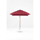 7.5 Ft Square Frankford Patio Umbrella- Pulley Lift- Matte Bronze Frame
