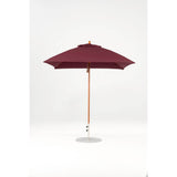 7.5 Ft Square Frankford Patio Umbrella- Pulley Lift- Wood Grain Frame