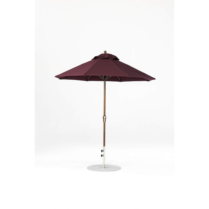7.5 Ft Octagonal Frankford Patio Umbrella- Crank Lift- Matte Bronze Frame