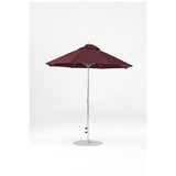 7.5 Ft Octagonal Frankford Patio Umbrella- Crank Lift- Matte Silver Frame