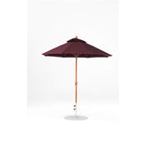 7.5 Ft Octagonal Frankford Patio Umbrella- Crank Lift- Wood Grain Frame