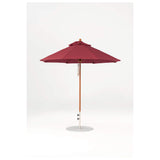 7.5 Ft Octagonal Frankford Patio Umbrella- Pulley Lift- Wood Grain Frame