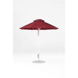 7.5 Ft Octagonal Frankford Patio Umbrella- Pulley Lift- Matte White Frame
