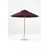 9 Ft Octagonal Frankford Patio Umbrella- Crank Lift- Wood Grain Frame