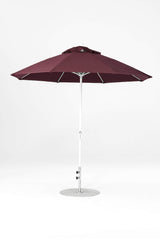 9 Ft Octagonal Frankford Patio Umbrella- Crank Lift- Matte White Frame