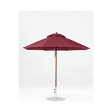 9 Ft Octagonal Frankford Patio Umbrella- Pulley Lift- Matte Bronze Frame