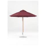 9 Ft Octagonal Frankford Patio Umbrella- Pulley Lift- Wood Grain Frame