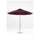 11 Ft Octagonal Frankford Patio Umbrella- Crank Lift- Wood Grain Frame